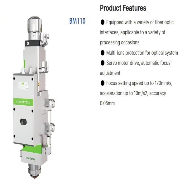 3KW Raytools BM110 FC 2D AutoFocus Fiber Laser Cutting Head 100 150 Raytool cutting head