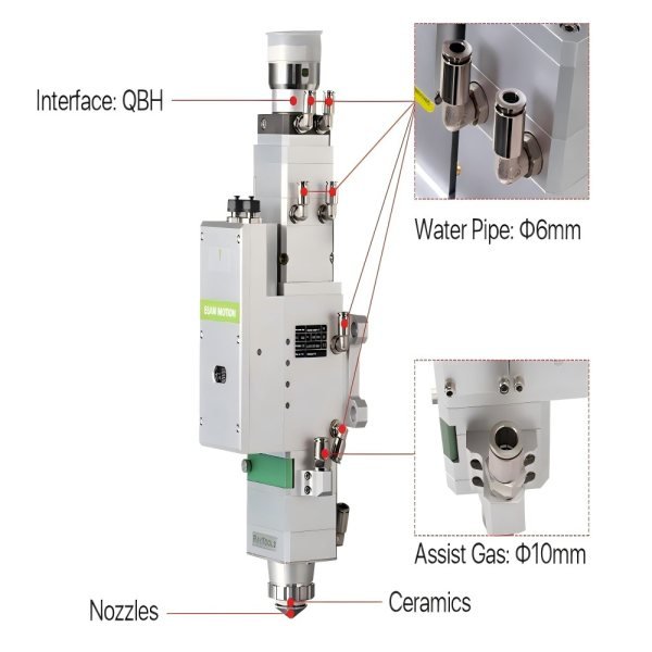 3KW Raytools BM110 FC 2D AutoFocus Fiber Laser Cutting Head 100 150 Raytool cutting head
